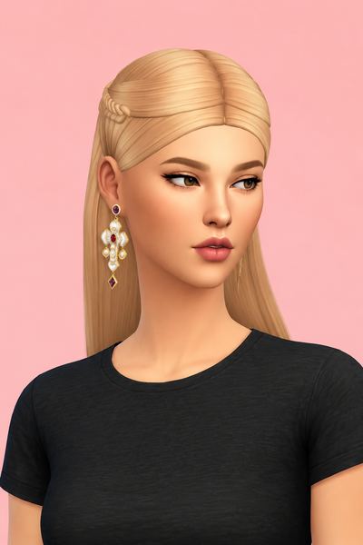 [EnriqueS4] Away Hairstyle custom content (CC) for Sims 4 by enriques4