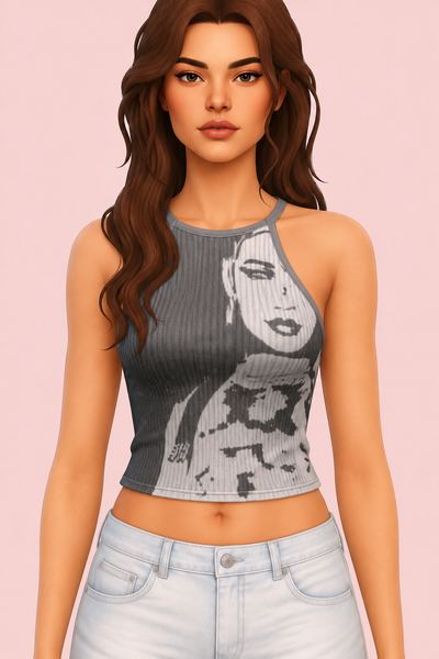 Amandla Top custom content (CC) for Sims 4 by greenllamas