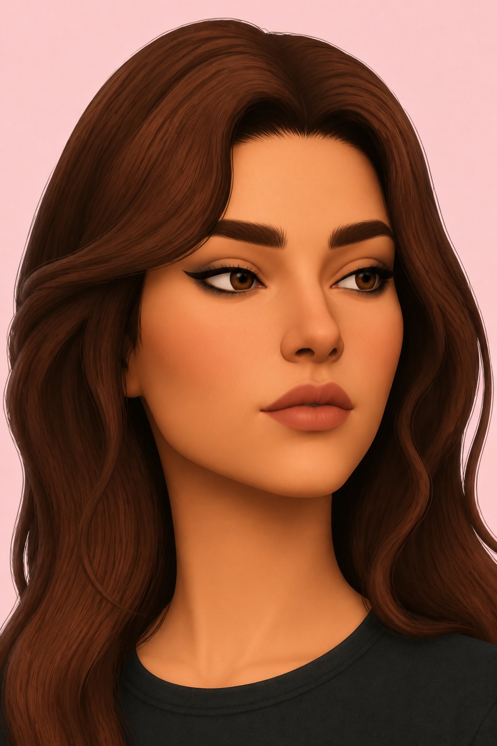 Diffused Liner custom content (CC) for Sims 4 by greenllamas