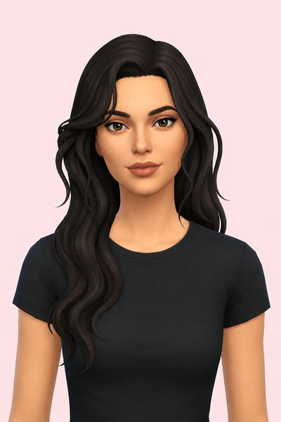 Sheri Hair custom content (CC) for Sims 4 by greenllamas