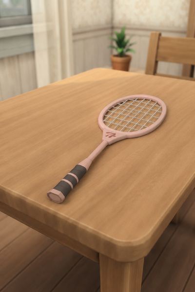 Home Gym Tennis Racket custom content (CC) for Sims 4 by cazhan