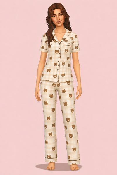 Matching Pajamas Collection custom content (CC) for Sims 4 by lazy_eyelids
