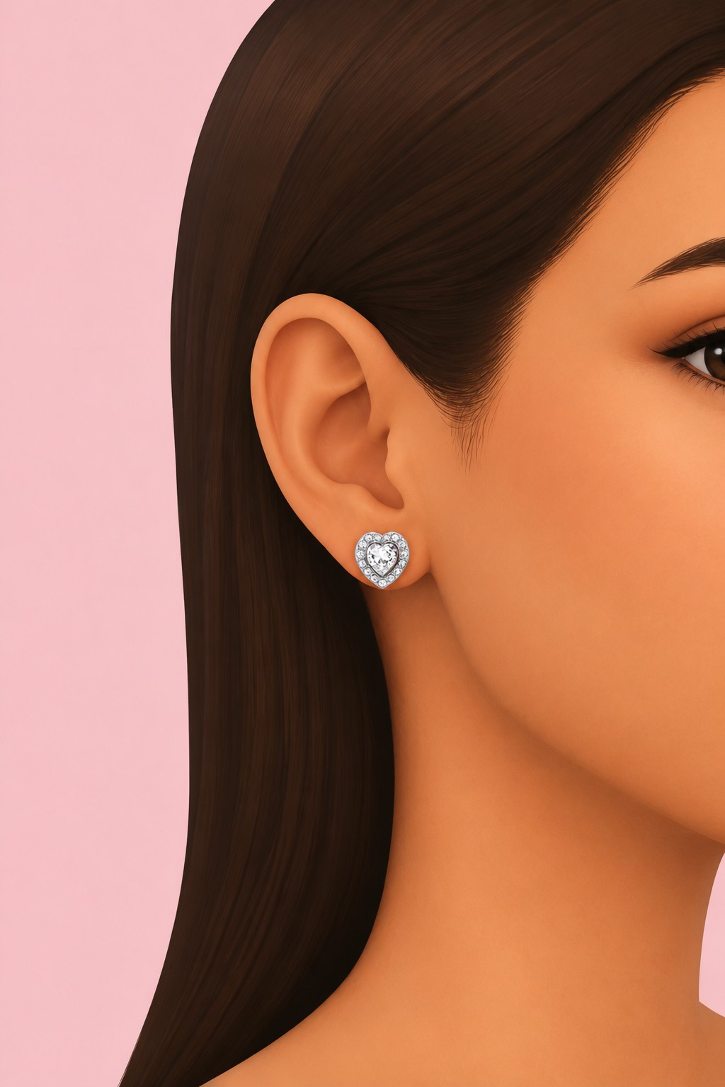 Boucles d'oreilles custom content (CC) for Sims 4 by RIMINGs