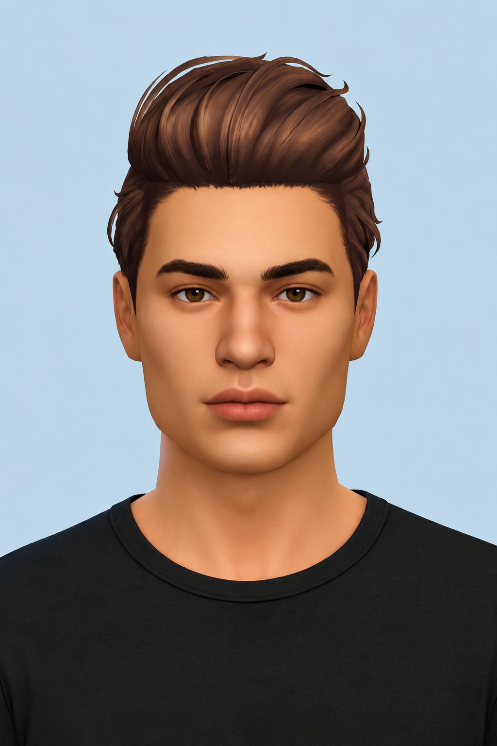 Troye Hair custom content (CC) for Sims 4 by johnnysims