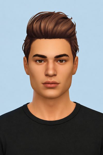 Troye Hair custom content (CC) for Sims 4 by johnnysims