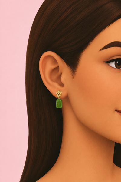 Sunkissed Petals Loop Stud Earrings custom content (CC) for Sims 4 by RIMINGs