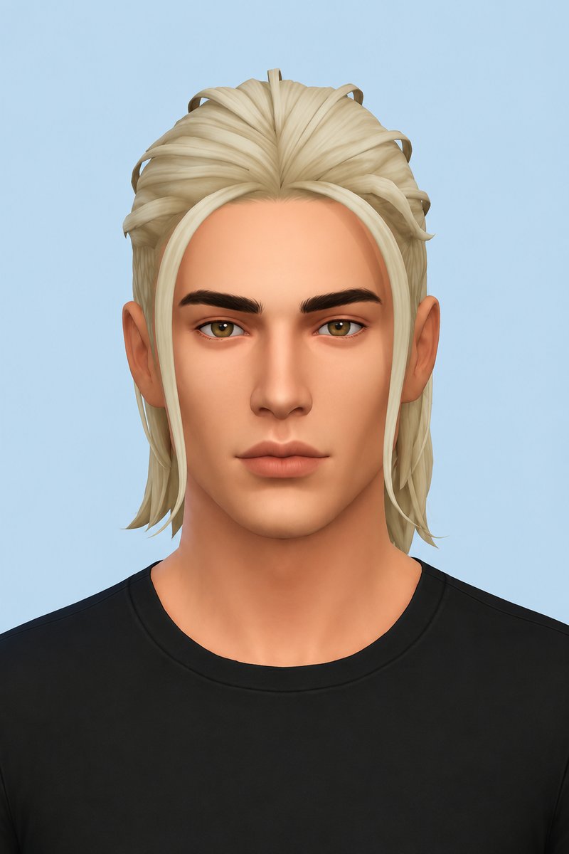 Henry Hair custom content (CC) for Sims 4 by johnnysims