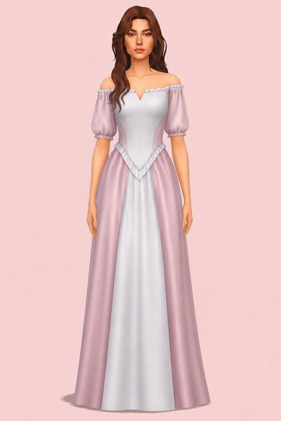 Halloween Gift ❤ Princess Dress (1Item) custom content (CC) for Sims 4 by huien