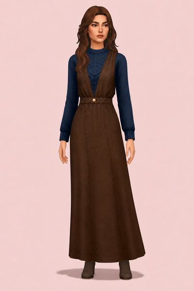 Josephine Dress custom content (CC) for Sims 4 by huien