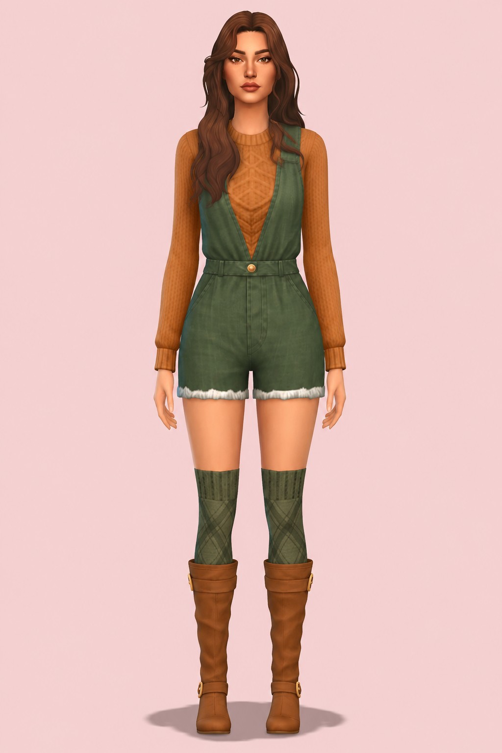 Josephine Overall custom content (CC) for Sims 4 by huien