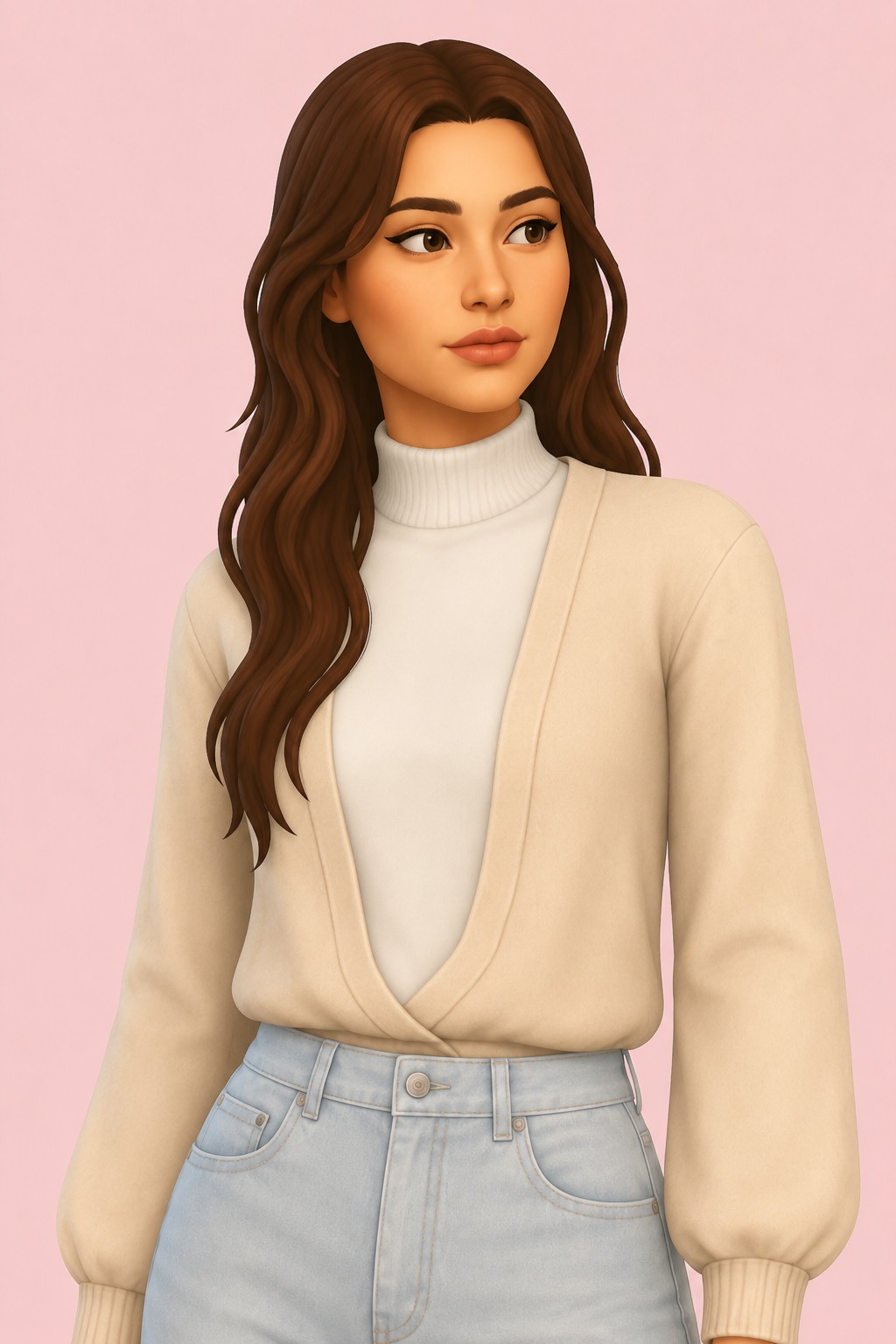 Maxi Top custom content (CC) for Sims 4 by huien