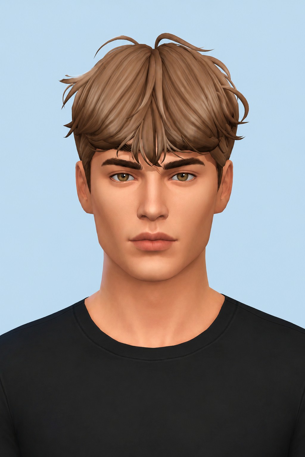 Levi Hair custom content (CC) for Sims 4 by johnnysims