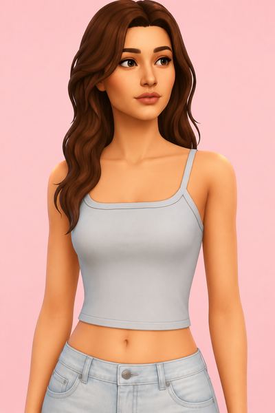 Athena Top custom content (CC) for Sims 4 by imvikai