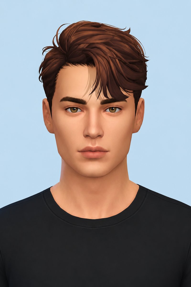 Christian Hair custom content (CC) for Sims 4 by johnnysims