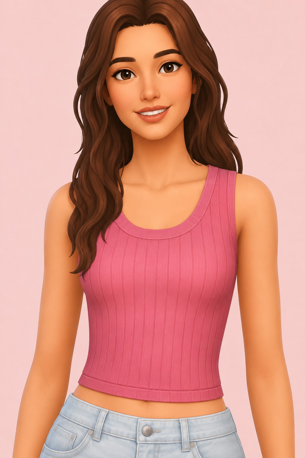 Piper Top custom content (CC) for Sims 4 by imvikai