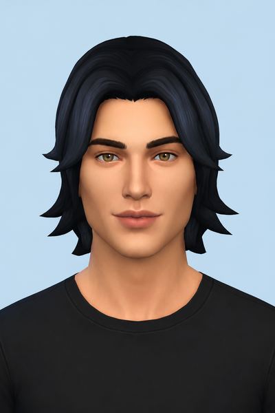 Storm Hair custom content (CC) for Sims 4 by imvikai