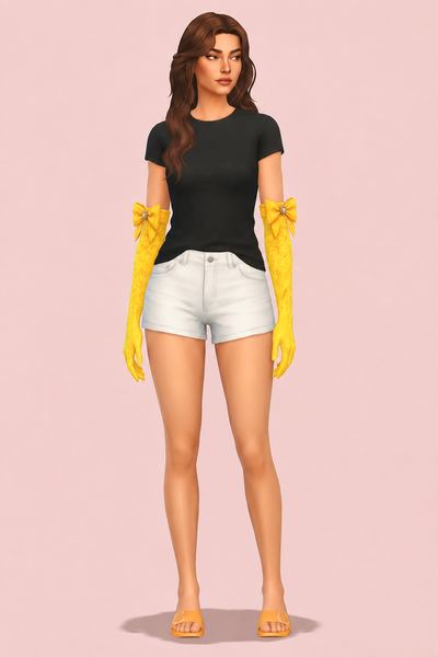 Florence Gloves custom content (CC) for Sims 4 by Livixo