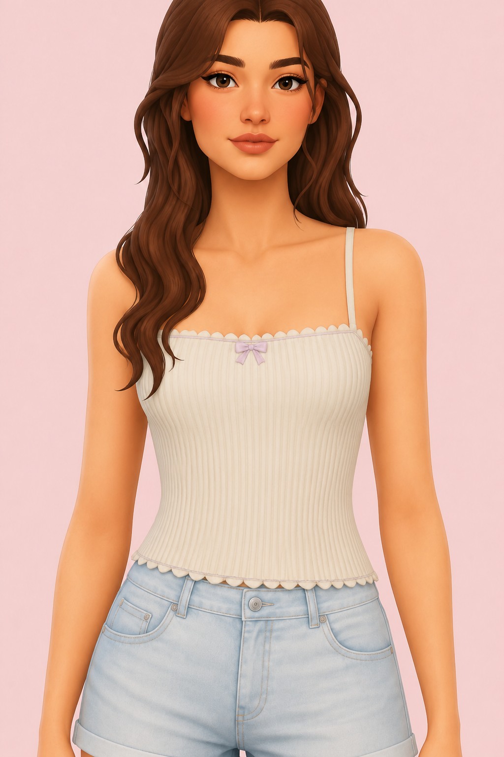 Valentina top custom content (CC) for Sims 4 by zeussim
