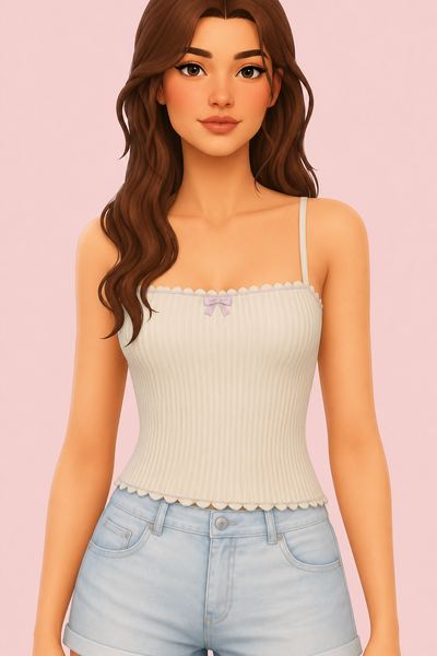 Valentina top custom content (CC) for Sims 4 by zeussim