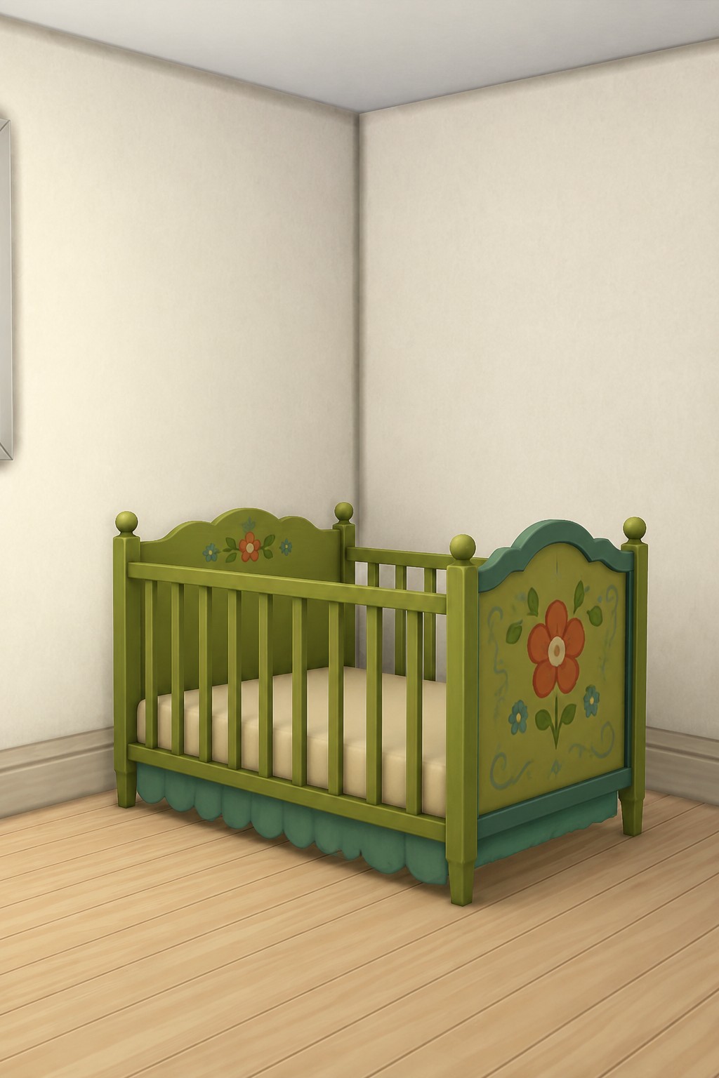 Blossom Crib custom content (CC) for Sims 4 by melunn