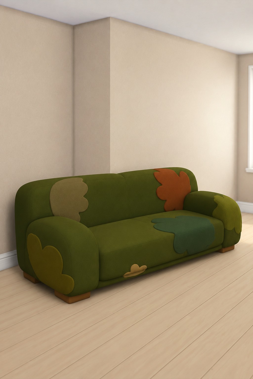 Dewy Moss Couch custom content (CC) for Sims 4 by melunn