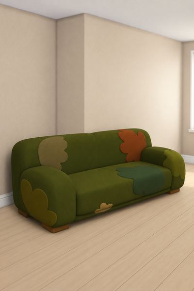 Dewy Moss Couch custom content (CC) for Sims 4 by melunn