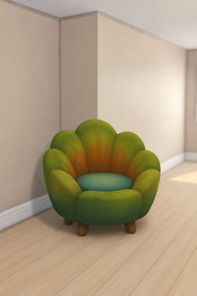Flower Chair custom content (CC) for Sims 4 by melunn