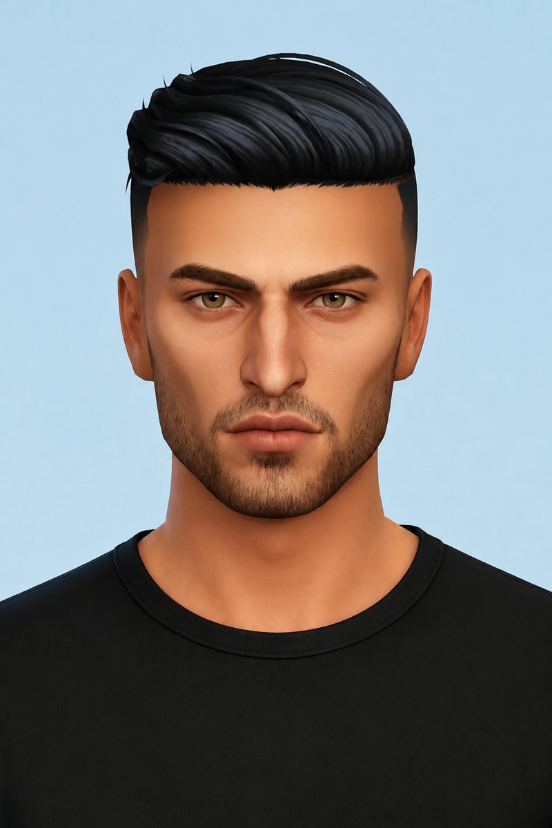 Mario Hair custom content (CC) for Sims 4 by johnnysims