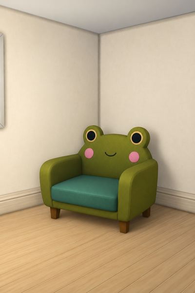 Froggy Chair custom content (CC) for Sims 4 by melunn