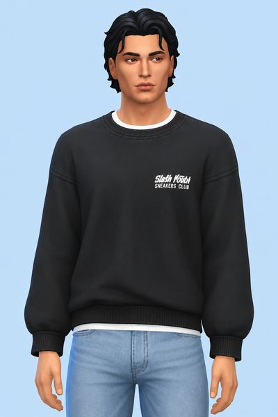 Knit Sweater custom content (CC) for Sims 4 by LIJOUE