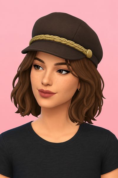 Academia Cap custom content (CC) for Sims 4 by madlen