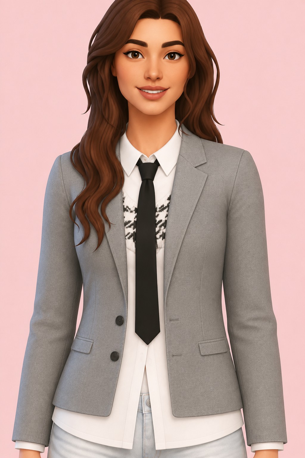 Academia Jacket custom content (CC) for Sims 4 by madlen