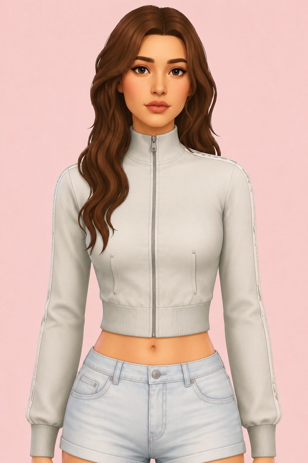 Benika Top custom content (CC) for Sims 4 by mirosims2020