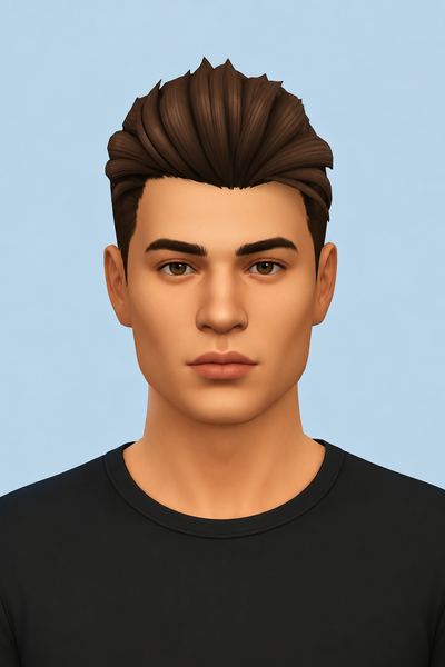 Svitlan (Male Hair) custom content (CC) for Sims 4 by wistfulcastle
