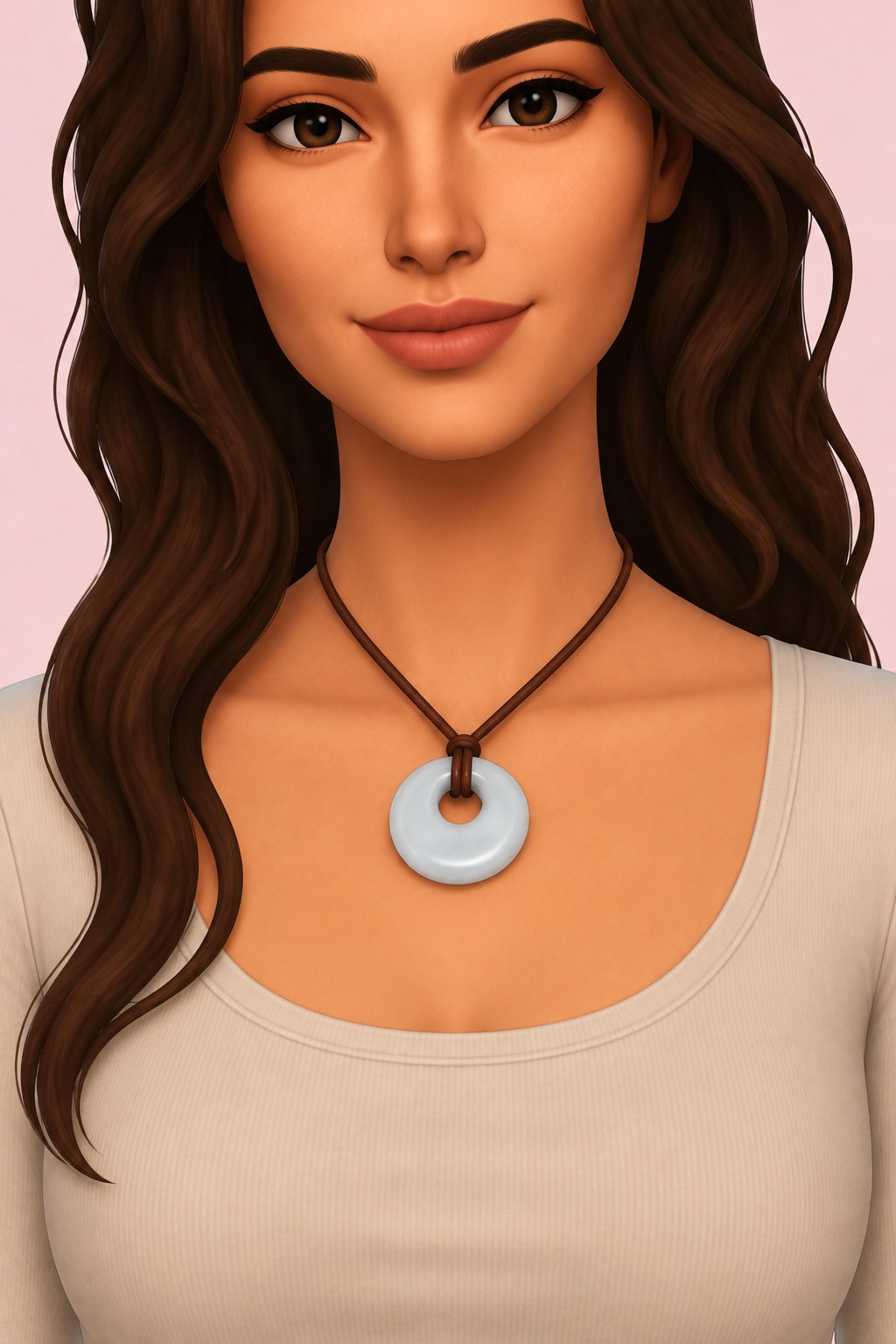 Collar de resina custom content (CC) for Sims 4 by Simscollectionist