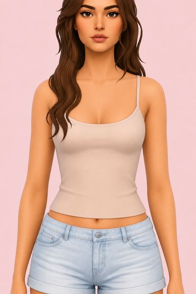 Rowan Tank Top custom content (CC) for Sims 4 by Simscollectionist