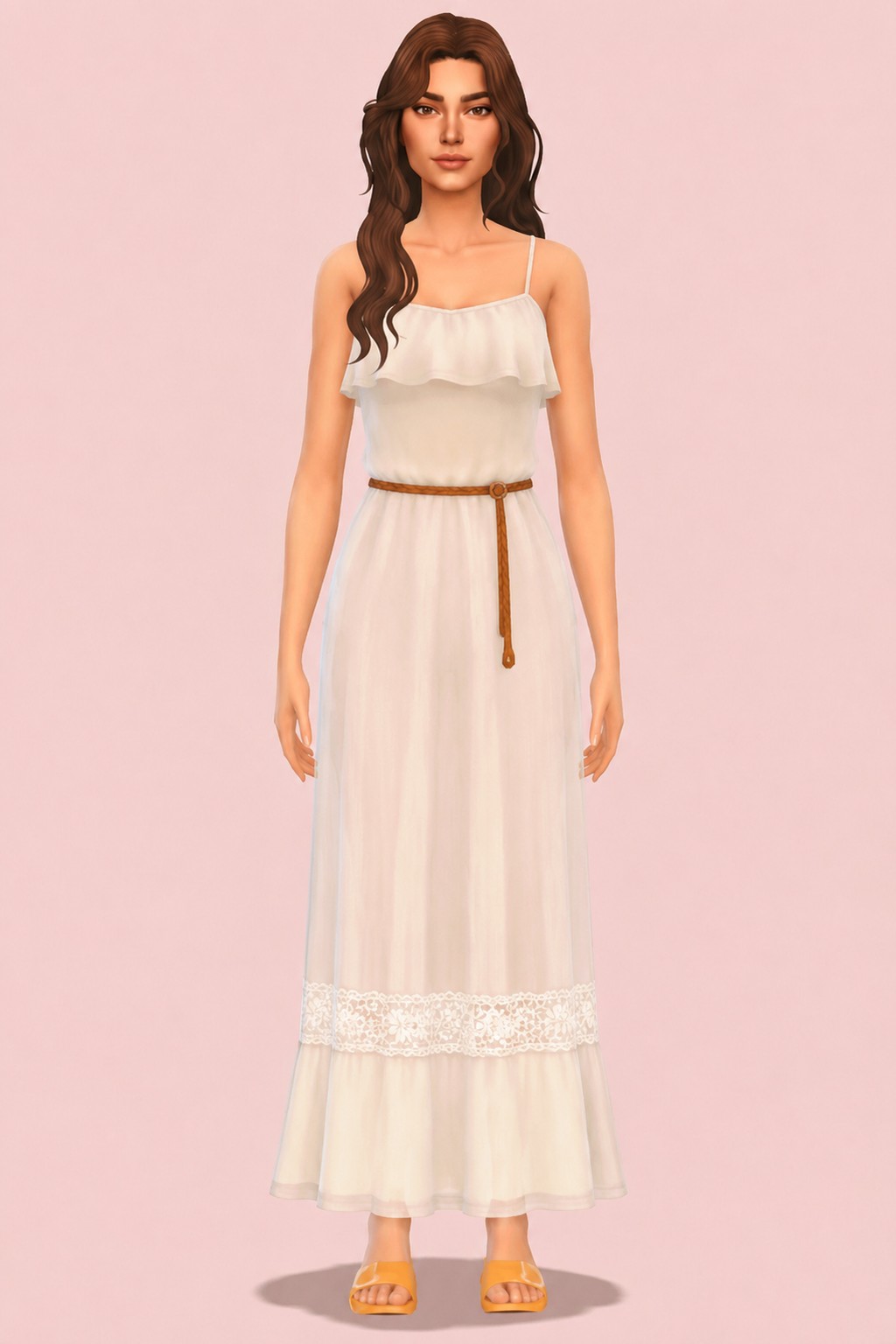 Sahara Dress custom content (CC) for Sims 4 by Simscollectionist