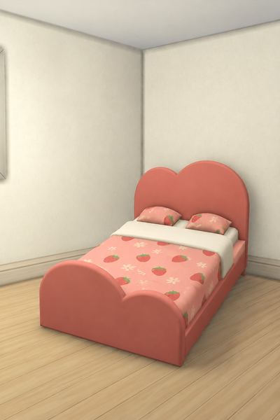 Daydream Bed custom content (CC) for Sims 4 by jujuawesomebeans