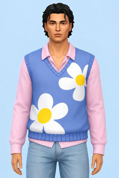 Daniel Top custom content (CC) for Sims 4 by kumikya