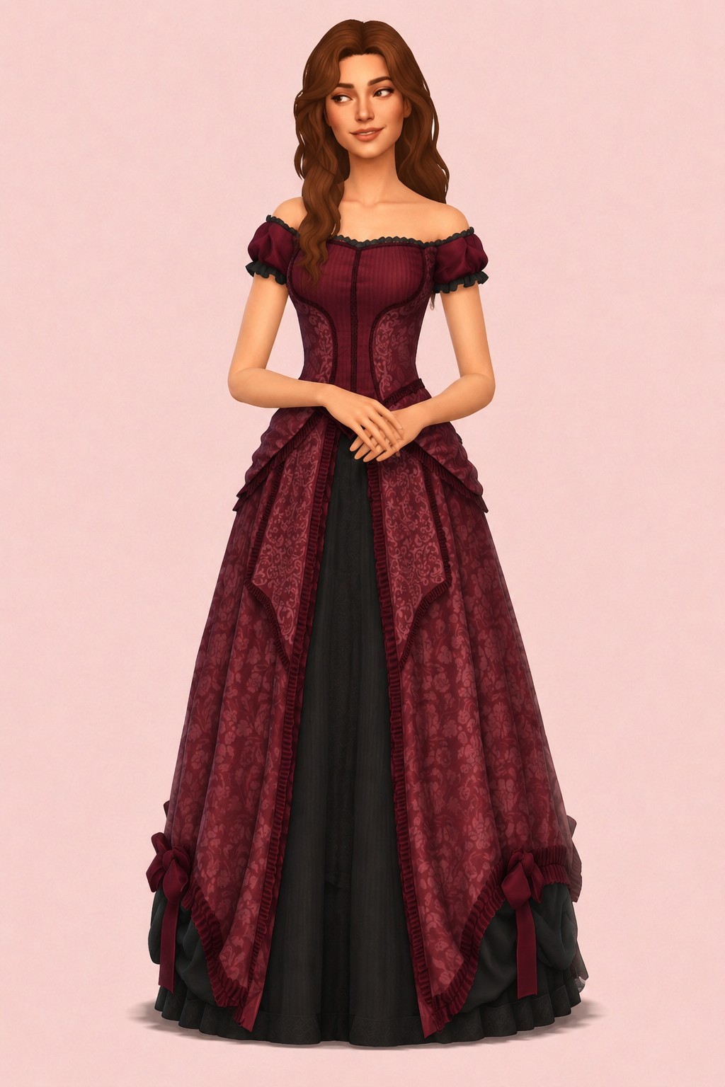 Evie dress custom content (CC) for Sims 4 by moriel