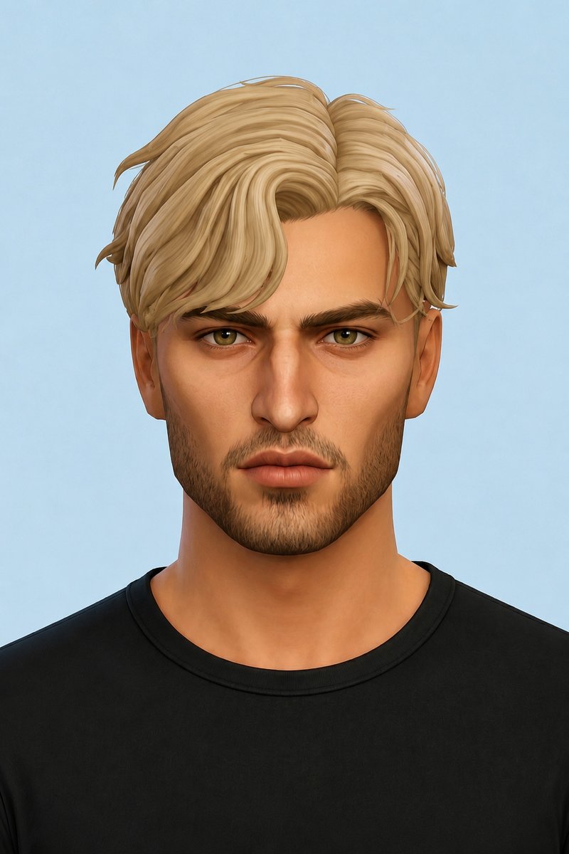 Riley Hair custom content (CC) for Sims 4 by johnnysims