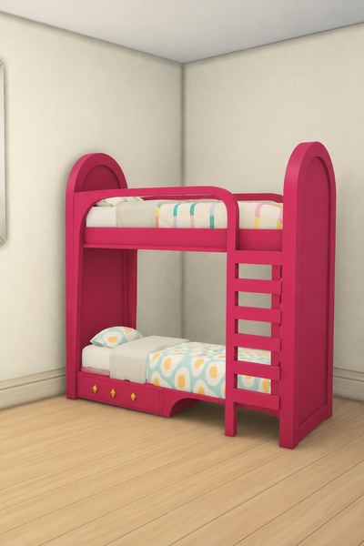Bunk Bed custom content (CC) for Sims 4 by Kiwisim4