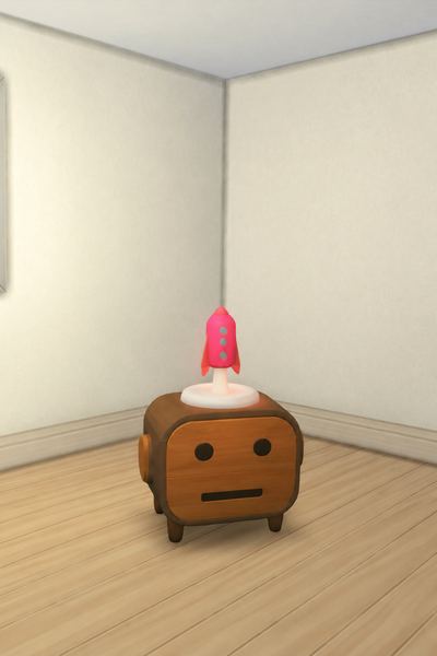 Rocket Lamp custom content (CC) for Sims 4 by Kiwisim4
