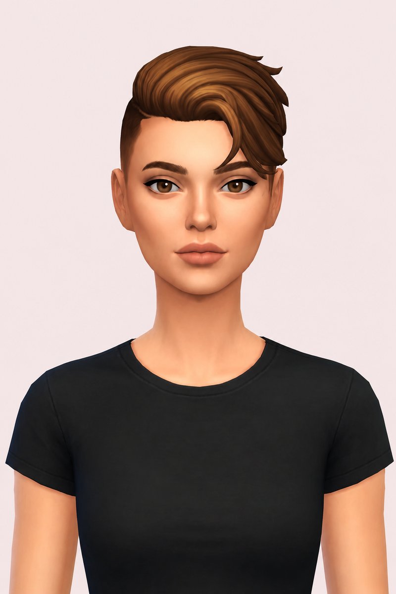 Jamie Hair custom content (CC) for Sims 4 by johnnysims