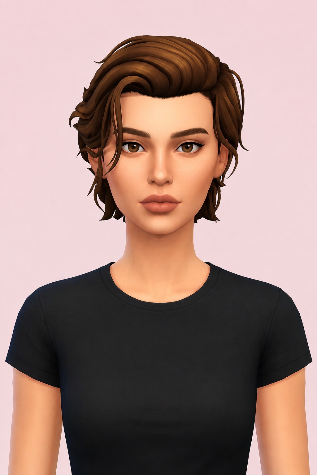 Rafael Hair custom content (CC) for Sims 4 by johnnysims