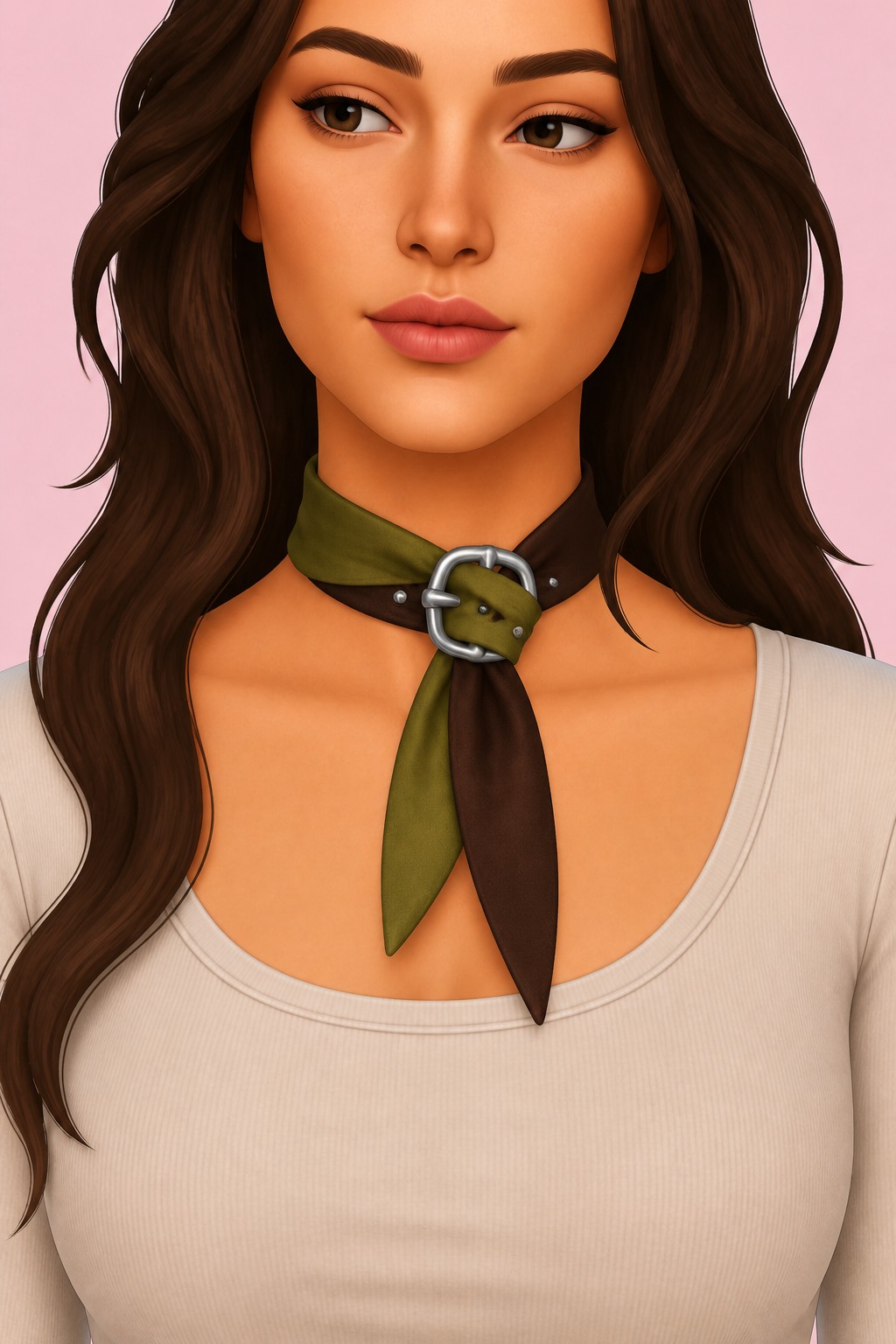 Kloe Jacket Scarf custom content (CC) for Sims 4 by boschianacc