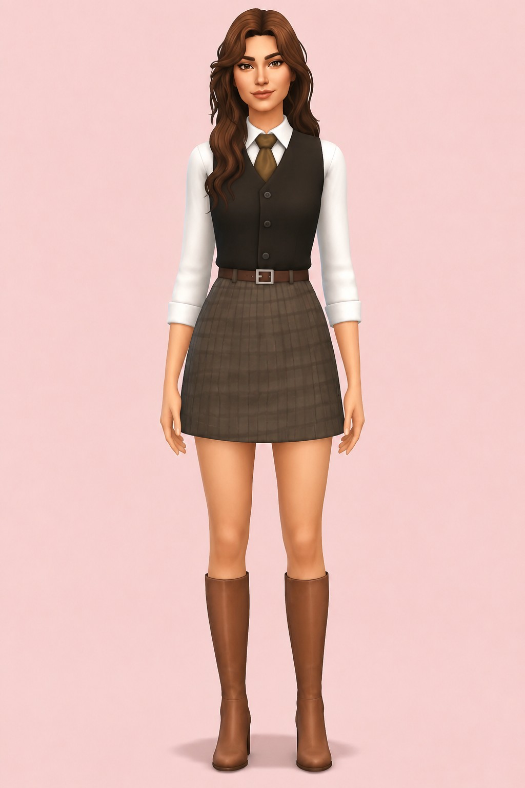 Breanna Outfit custom content (CC) for Sims 4 by madlen