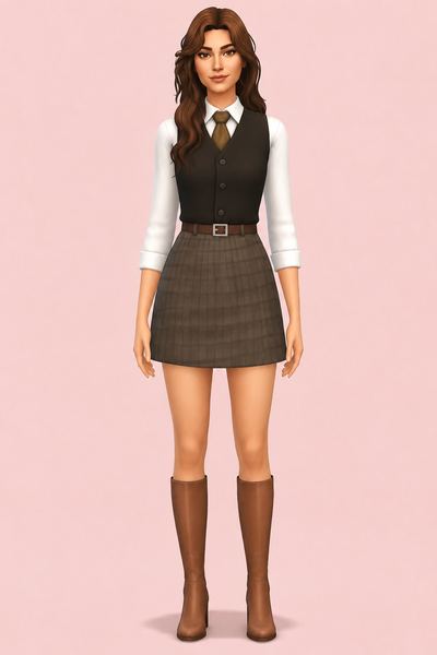 Breanna Outfit custom content (CC) for Sims 4 by madlen
