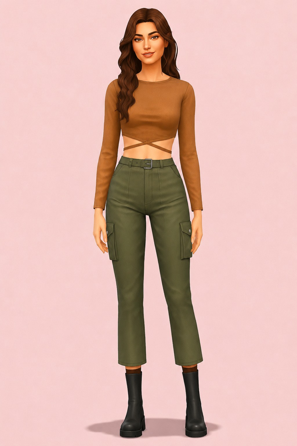 Kaisa Outfit custom content (CC) for Sims 4 by madlen