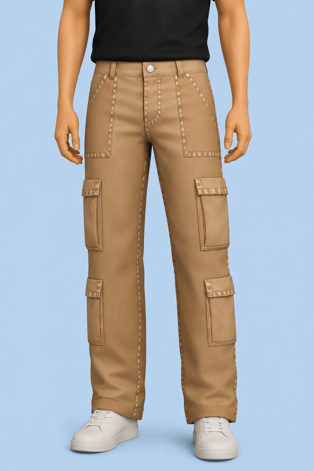 Renan Cargo Pants custom content (CC) for Sims 4 by caiocc
